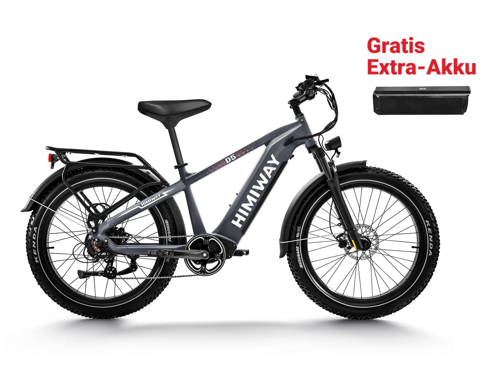 Himiway D5 (Zebra) – 26-Zoll E-Fatbike für jedes Terrain