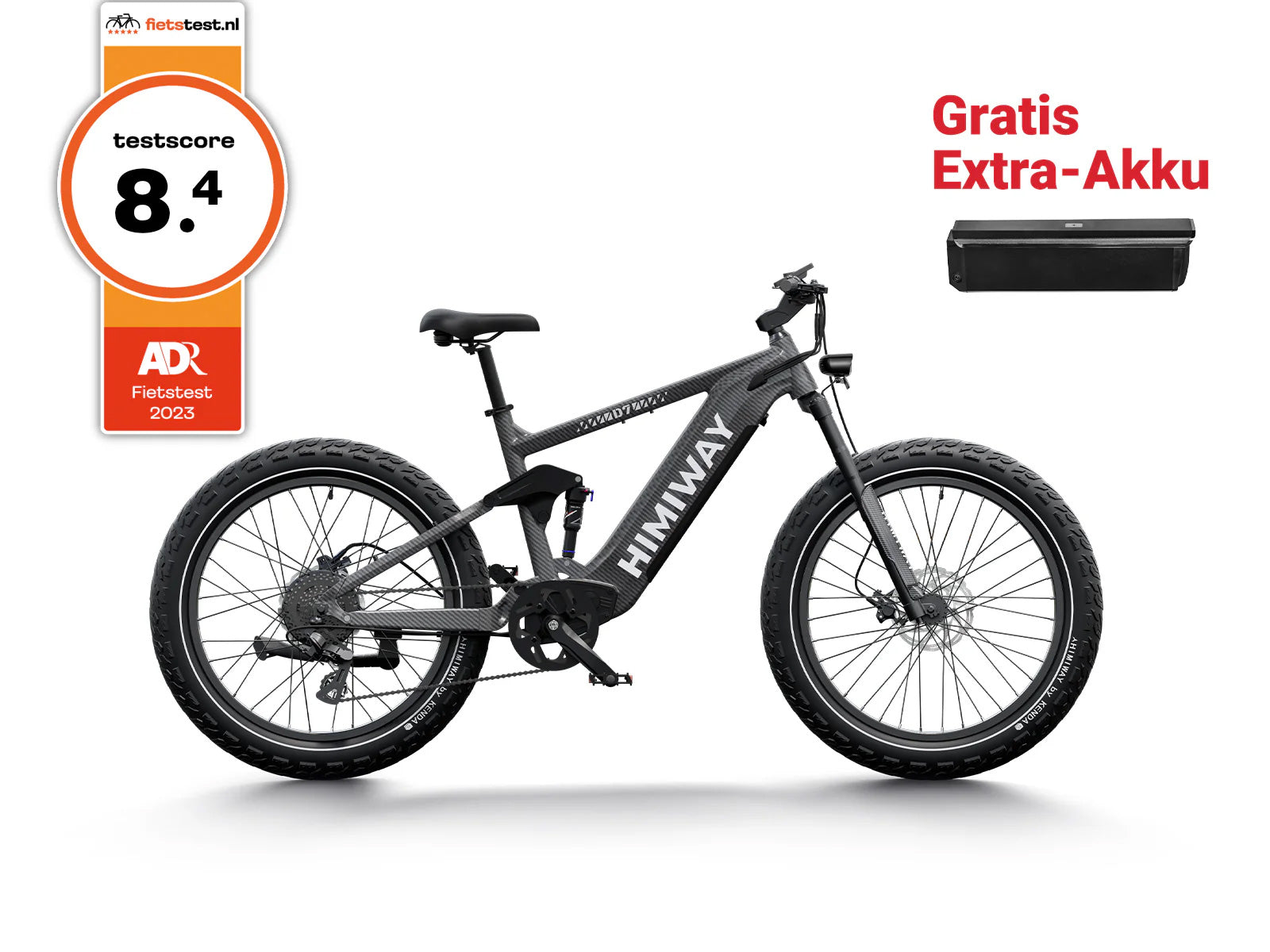 Volledig elektrische mountainbike