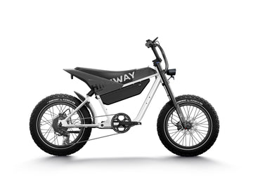 Weiß Version vom Himiway C5 Ultra E-Bike im Motorrad-Stil